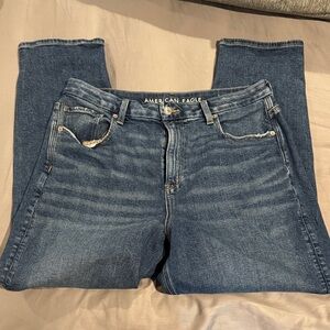 American Eagle Outfitters High Rise Dark Blue Jeans